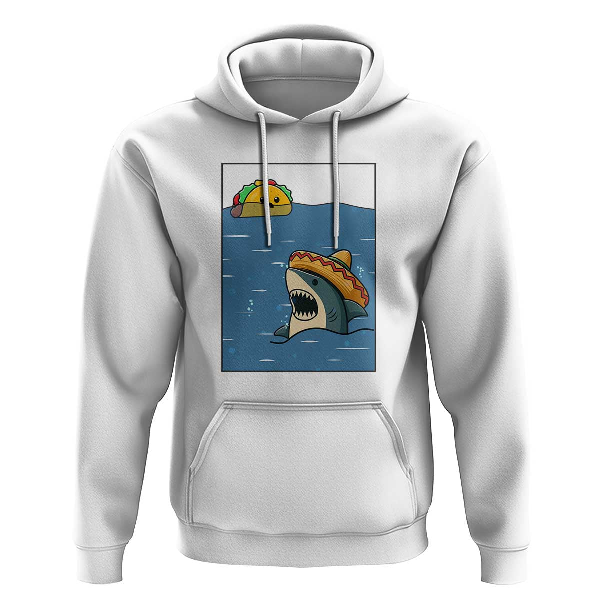 Tacos Lover Hoodie Funny Shark Humor Foodie Gift - Wonder Print Shop