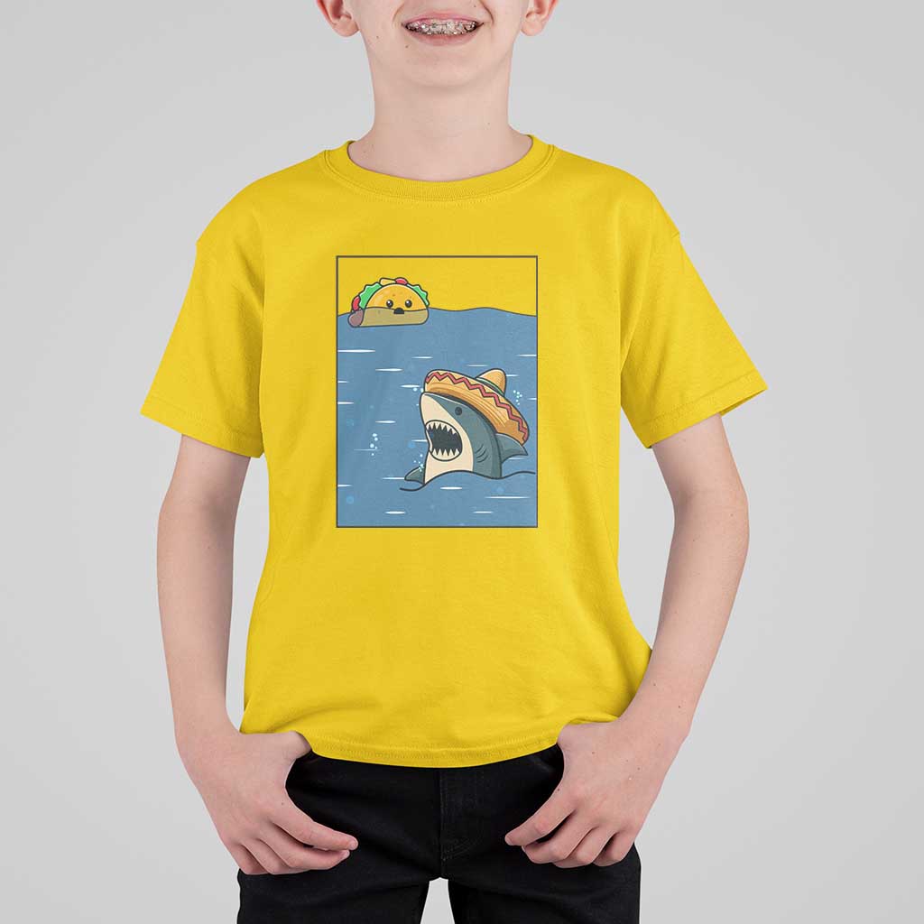 Tacos Lover T Shirt For Kid Funny Shark Humor Foodie Gift - Wonder Print Shop