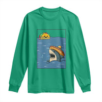Tacos Lover Long Sleeve Shirt Funny Shark Humor Foodie Gift - Wonder Print Shop