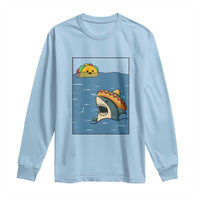Tacos Lover Long Sleeve Shirt Funny Shark Humor Foodie Gift - Wonder Print Shop