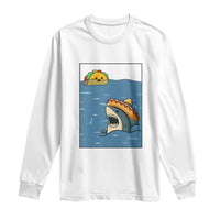 Tacos Lover Long Sleeve Shirt Funny Shark Humor Foodie Gift - Wonder Print Shop