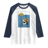 Tacos Lover Raglan Shirt Funny Shark Humor Foodie Gift - Wonder Print Shop