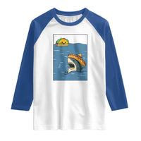 Tacos Lover Raglan Shirt Funny Shark Humor Foodie Gift - Wonder Print Shop