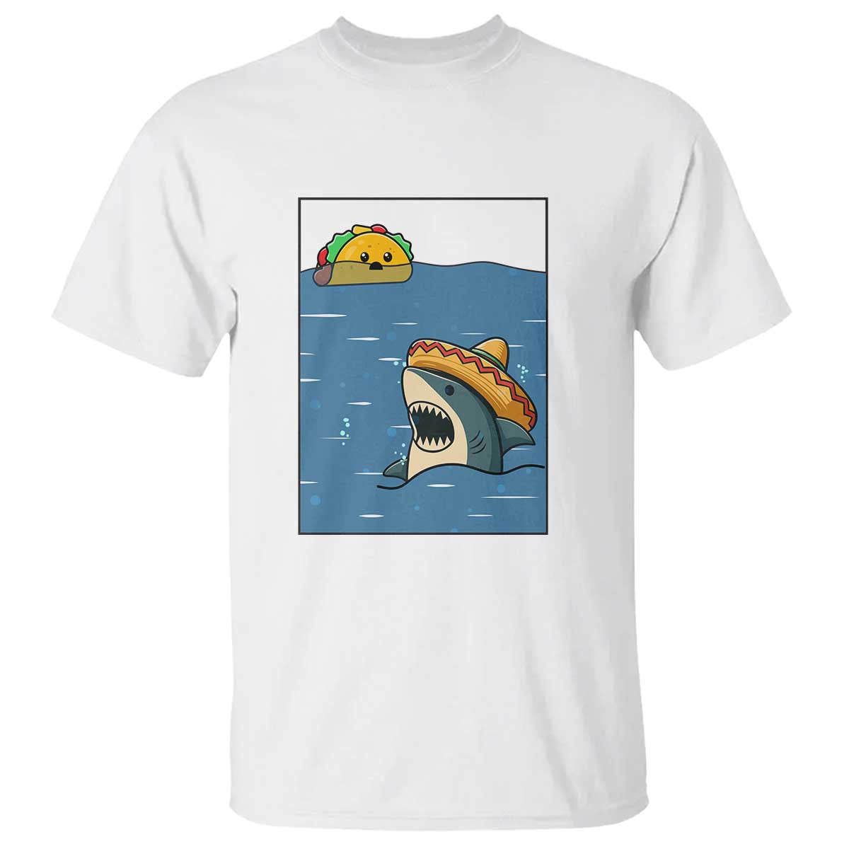Tacos Lover T Shirt Funny Shark Humor Foodie Gift - Wonder Print Shop