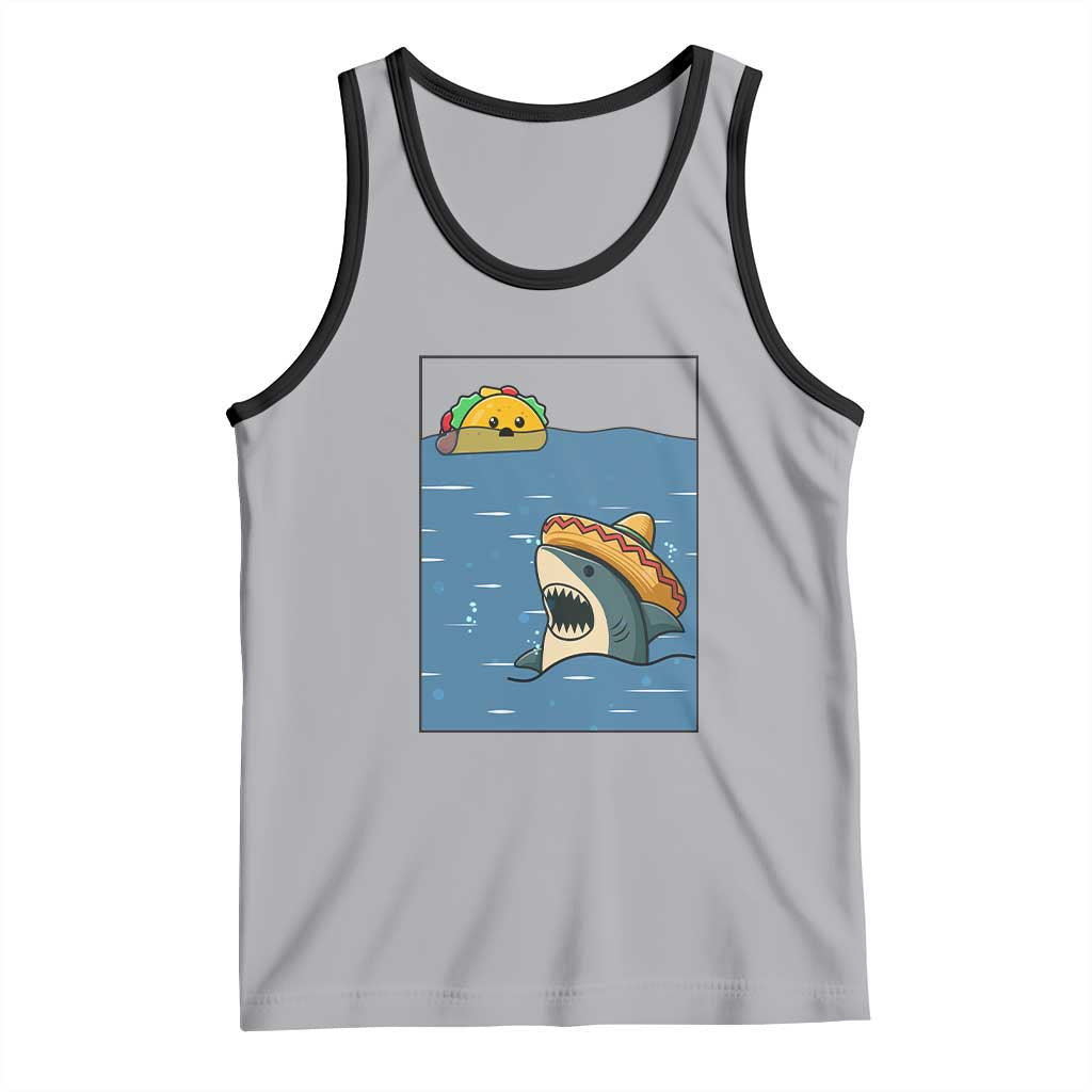Tacos Lover Tank Top Funny Shark Humor Foodie Gift - Wonder Print Shop