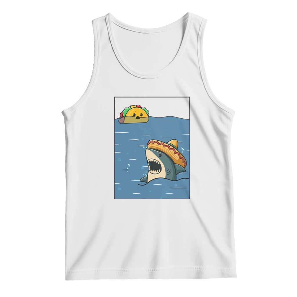 Tacos Lover Tank Top Funny Shark Humor Foodie Gift - Wonder Print Shop