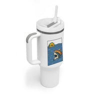 Tacos Lover Tumbler With Handle Funny Shark Humor Foodie Gift
