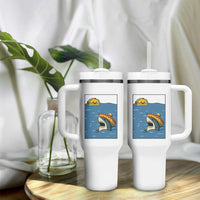 Tacos Lover Tumbler With Handle Funny Shark Humor Foodie Gift