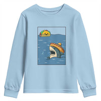 Tacos Lover Youth Sweatshirt Funny Shark Humor Foodie Gift - Wonder Print Shop
