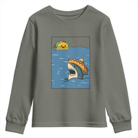 Tacos Lover Youth Sweatshirt Funny Shark Humor Foodie Gift - Wonder Print Shop