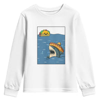 Tacos Lover Youth Sweatshirt Funny Shark Humor Foodie Gift - Wonder Print Shop