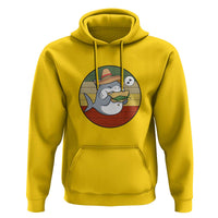 Mexican Food Lover Gift Hoodie Funny Shark Eating Tacos - Wonder Print Shop