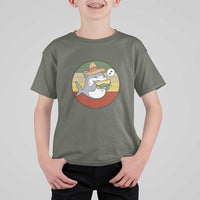 Mexican Food Lover Gift T Shirt For Kid Funny Shark Eating Tacos - Wonder Print Shop
