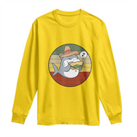 Mexican Food Lover Gift Long Sleeve Shirt Funny Shark Eating Tacos - Wonder Print Shop
