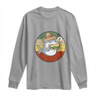 Mexican Food Lover Gift Long Sleeve Shirt Funny Shark Eating Tacos - Wonder Print Shop