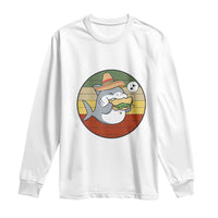 Mexican Food Lover Gift Long Sleeve Shirt Funny Shark Eating Tacos - Wonder Print Shop