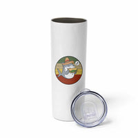 Mexican Food Lover Gift Skinny Tumbler Funny Shark Eating Tacos