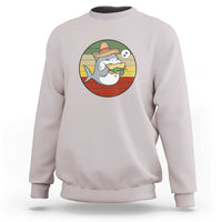 Mexican Food Lover Gift Sweatshirt Funny Shark Eating Tacos - Wonder Print Shop