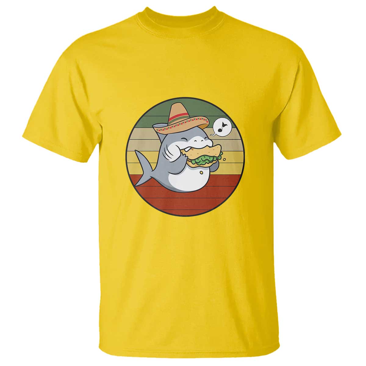 Mexican Food Lover Gift T Shirt Funny Shark Eating Tacos - Wonder Print Shop