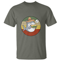Mexican Food Lover Gift T Shirt Funny Shark Eating Tacos - Wonder Print Shop