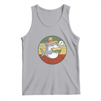 Mexican Food Lover Gift Tank Top Funny Shark Eating Tacos - Wonder Print Shop