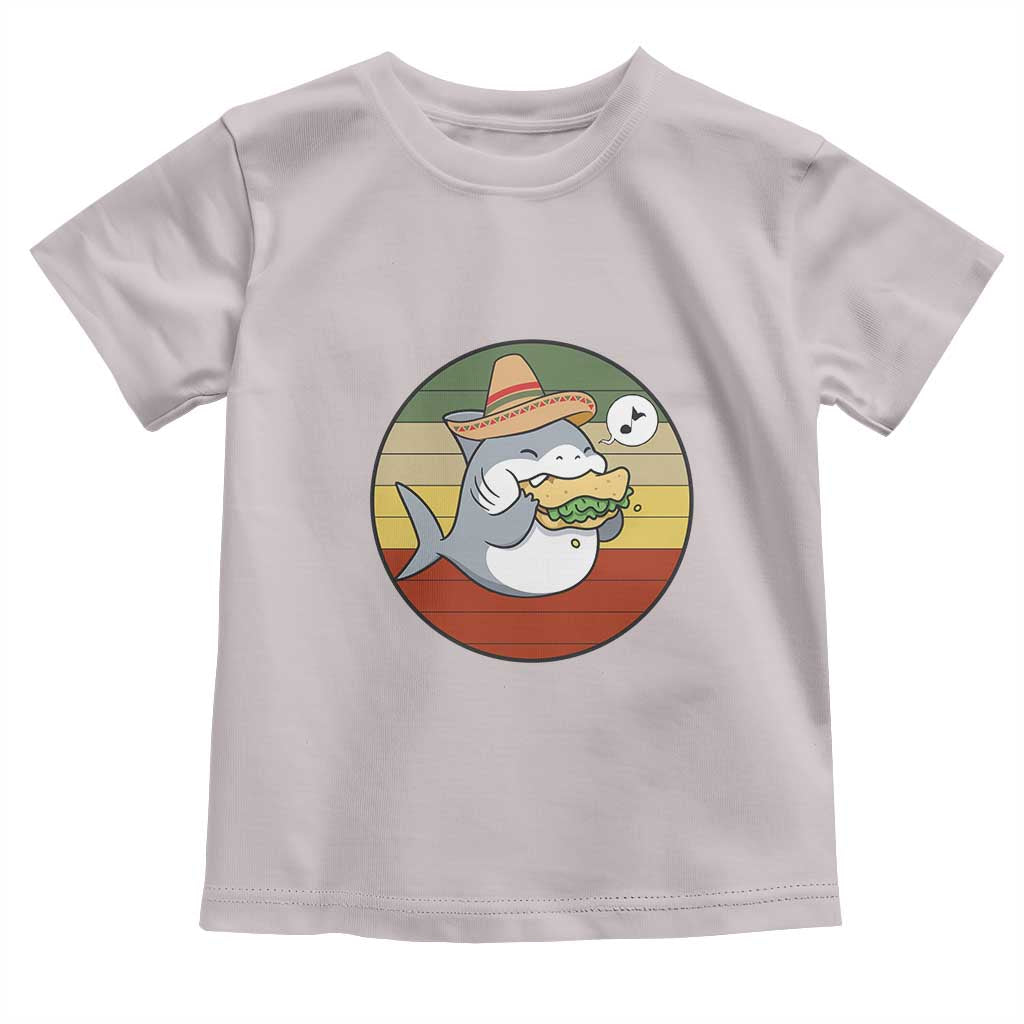 Mexican Food Lover Gift Toddler T Shirt Funny Shark Eating Tacos - Wonder Print Shop