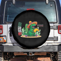 Mexican Food Lover Gift Spare Tire Cover Funny Dinosaur Taco Saurus - Wonder Print Shop