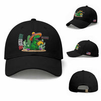 Mexican Food Lover Gift Baseball Cap Funny Dinosaur Taco Saurus