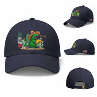 Mexican Food Lover Gift Baseball Cap Funny Dinosaur Taco Saurus