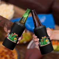 Mexican Food Lover Gift 4 in 1 Can Cooler Tumbler Funny Dinosaur Taco Saurus