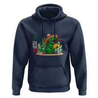 Mexican Food Lover Gift Hoodie Funny Dinosaur Taco Saurus - Wonder Print Shop