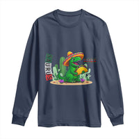 Mexican Food Lover Gift Long Sleeve Shirt Funny Dinosaur Taco Saurus - Wonder Print Shop