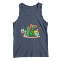 Mexican Food Lover Gift Tank Top Funny Dinosaur Taco Saurus - Wonder Print Shop