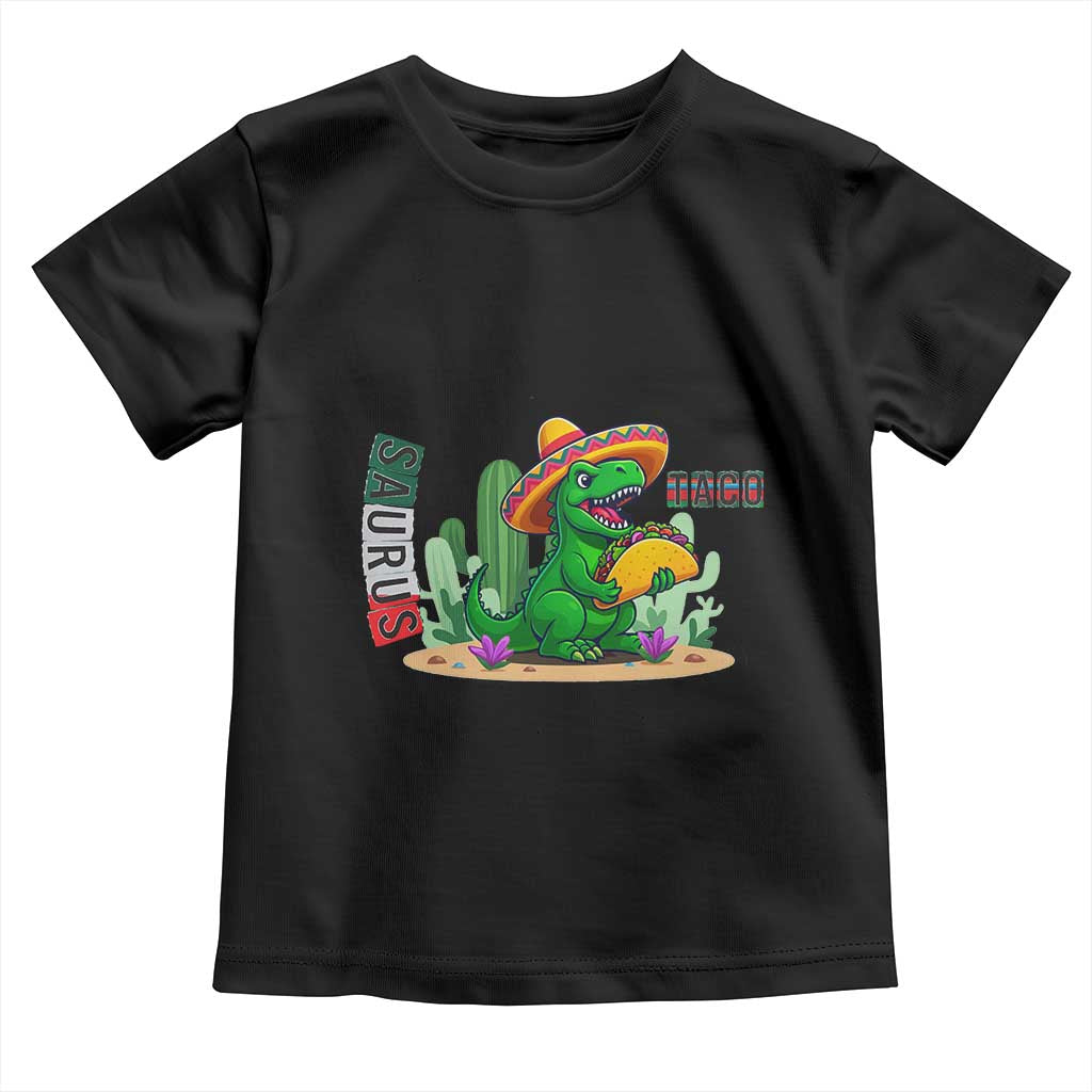 Mexican Food Lover Gift Toddler T Shirt Funny Dinosaur Taco Saurus - Wonder Print Shop