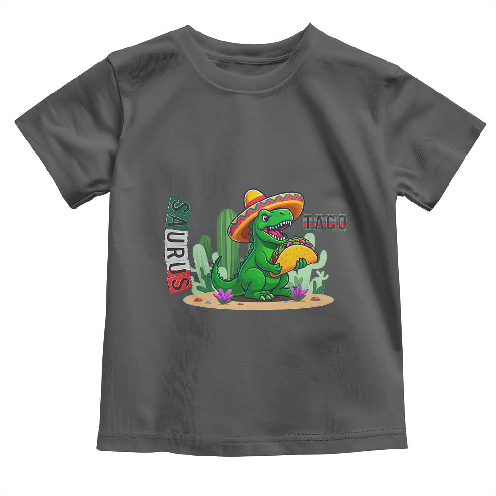 Mexican Food Lover Gift Toddler T Shirt Funny Dinosaur Taco Saurus - Wonder Print Shop