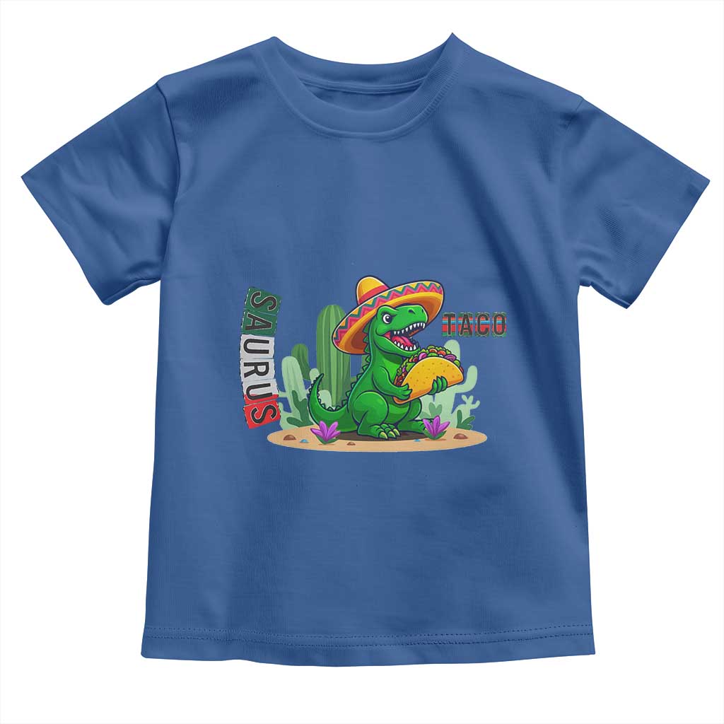 Mexican Food Lover Gift Toddler T Shirt Funny Dinosaur Taco Saurus - Wonder Print Shop