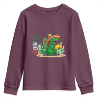 Mexican Food Lover Gift Youth Sweatshirt Funny Dinosaur Taco Saurus - Wonder Print Shop