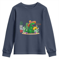 Mexican Food Lover Gift Youth Sweatshirt Funny Dinosaur Taco Saurus - Wonder Print Shop