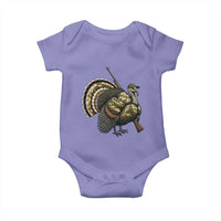 Funny Camo Turkey Hunter Rifle Gift Baby Onesie - Wonder Print Shop