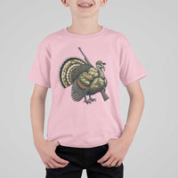Funny Camo Turkey Hunter Rifle Gift T Shirt For Kid - Wonder Print Shop