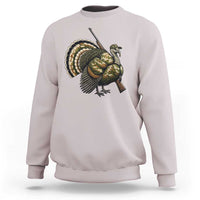 Funny Camo Turkey Hunter Rifle Gift Sweatshirt - Wonder Print Shop