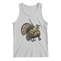Funny Camo Turkey Hunter Rifle Gift Tank Top - Wonder Print Shop