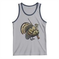 Funny Camo Turkey Hunter Rifle Gift Tank Top - Wonder Print Shop