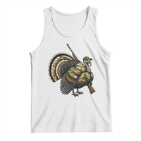 Funny Camo Turkey Hunter Rifle Gift Tank Top - Wonder Print Shop