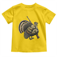 Funny Camo Turkey Hunter Rifle Gift Toddler T Shirt - Wonder Print Shop