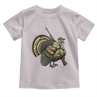 Funny Camo Turkey Hunter Rifle Gift Toddler T Shirt - Wonder Print Shop