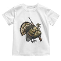 Funny Camo Turkey Hunter Rifle Gift Toddler T Shirt - Wonder Print Shop