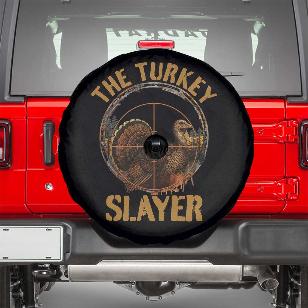 The Turkey Slayer Spare Tire Cover Funny Hunting Season Gift - Wonder Print Shop