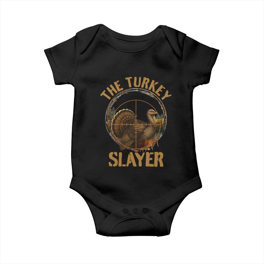 The Turkey Slayer Baby Onesie Funny Hunting Season Gift - Wonder Print Shop
