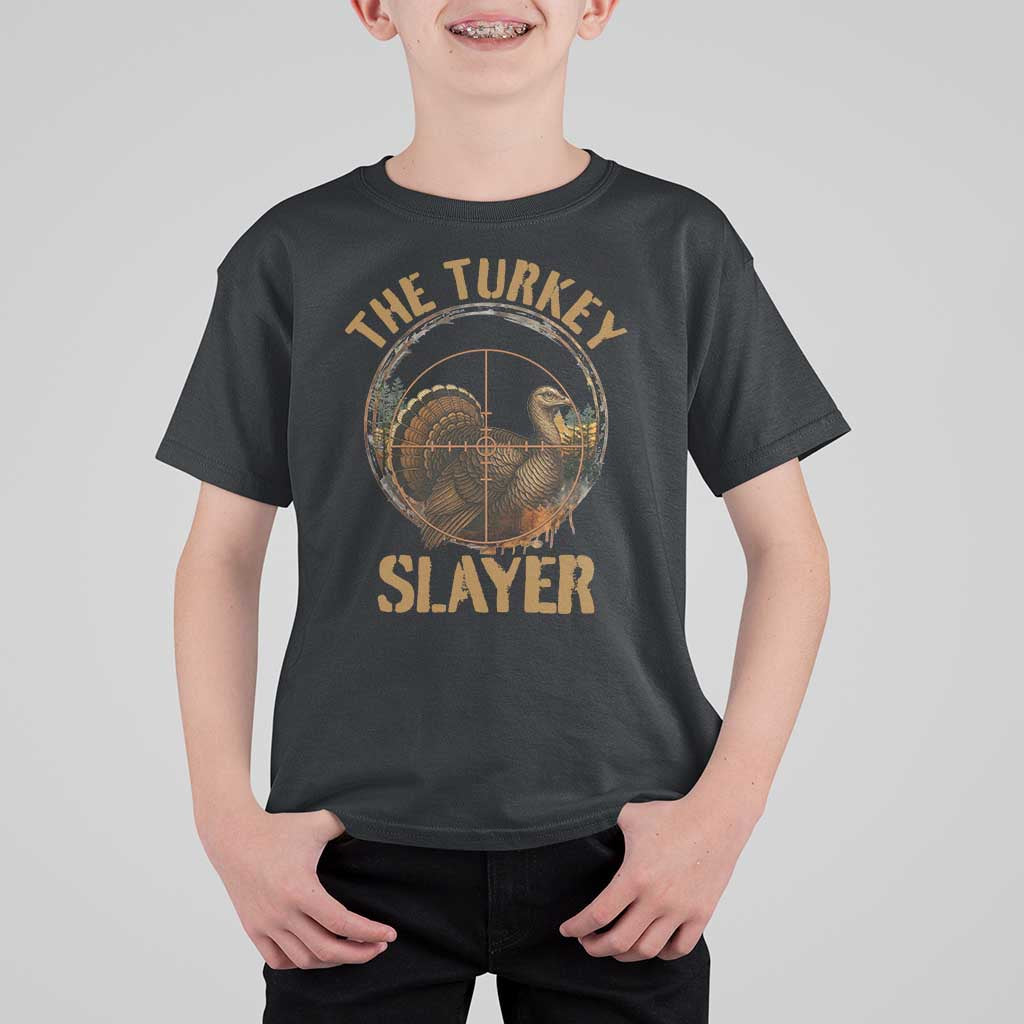 The Turkey Slayer T Shirt For Kid Funny Hunting Season Gift - Wonder Print Shop